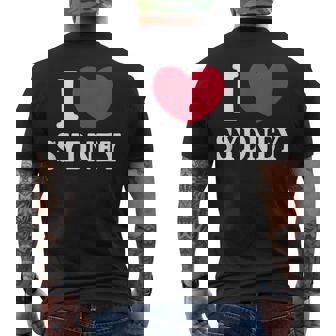 I Loveydney シドニーが大好き メンズTシャツ バックプリント - Kawaiitshirt