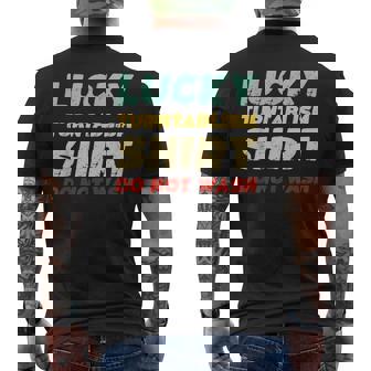 Lucky Turntablism Shirt Do Not Wash Turntablism Men's Back Print T-Shirt | Mazezy