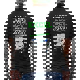 Lustige Antwort Auf Jedes Problem Ist Ein Excelpreadsheet T-Shirt mit Rückendruck - Seseable