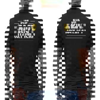 Lustige Ironie Undarkasmusprüche Geschenkidee Eure Armut Kotzt Mich An Für Herrenchwarz T-Shirt mit Rückendruck - Seseable