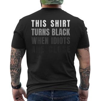 Lustigearkasmus Ironie Idioten Radar Indikator -Paß T-Shirt mit Rückendruck - Geschenkecke