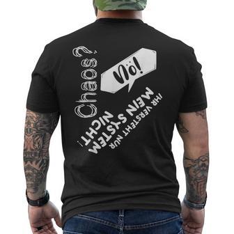 Lustiger Add Adhs Adhspruch Für Echte Chaotes T-Shirt mit Rückendruck - Geschenkecke