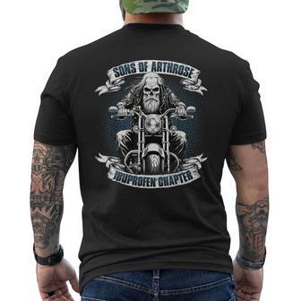 Lustiger Bikerpruch Für Den Alten Mann -Ons Of Arthrose Ibuprofen Chapter Biker Motorradfahrer Für Ältere Motorradfahrer Biker Herren -Chwarz T-Shirt mit Rückendruck - Geschenkecke
