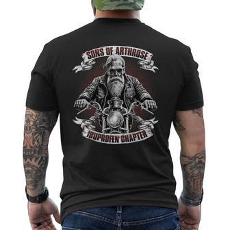 Lustiger Bikerpruch Für Den Alten Mann -Ons Of Arthrose Ibuprofen Chapter Biker Motorradfahrer Für Ältere Motorradfahrer Biker Mc Mitglieder -Chwarz T-Shirt mit Rückendruck - Geschenkecke