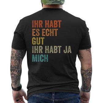 Lustigerpruch Herren Männerprüche Lustig Witzig T-Shirt mit Rückendruck - Geschenkecke