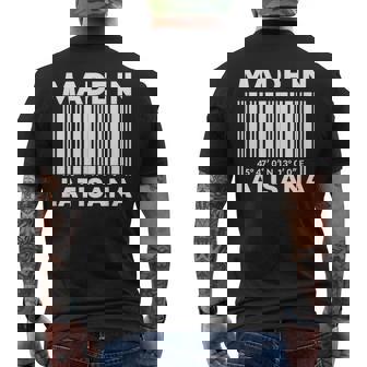 Made In Latisana Barcode T-shirt da uomo con stampa posteriore - Novitaregali