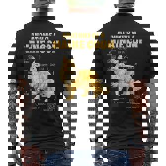 Maine Coon Lover Cat Mom Cat Mama Anatomy Of A Maine Coon Men's T-shirt Back Print | Mazezy