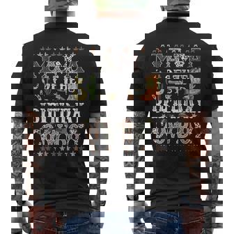 Mama Of The Birthday Cowboy Rodeo Mama Men's T-shirt Back Print | Mazezy