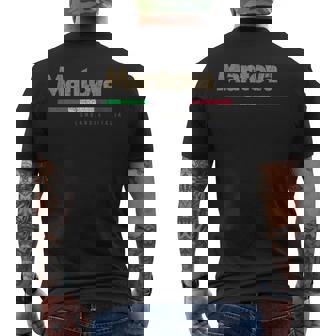 Mantova Città Italiana Retrò Bandiera Italia T-shirt da uomo con stampa posteriore - Novitaregali