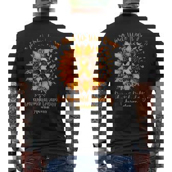 In March We Wear Orange Developmental Disability Awareness Men's T-shirt Back Print - Thegiftio