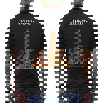 Marcus The Worm On Fire Jimbo James Meme Graphic Men's T-shirt Back Print - Thegiftio