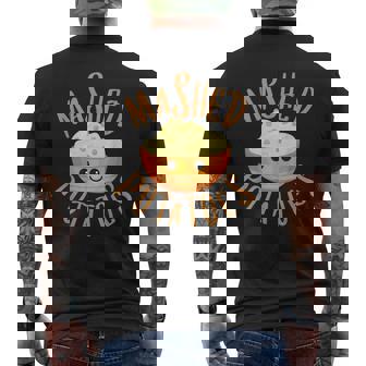 Mashed Potatoes & Gravy Matching Halloween Best Friends Men's T-shirt Back Print - Monsterry