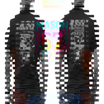 Mason 67 Ice Cream Drip Baseball Ice Cream Drip Men's T-shirt Back Print | Mazezy