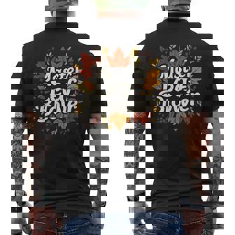 Master Leaf Blower Autumn Season Falling Leaves Cleanup Men's T-shirt Back Print - Thegiftio