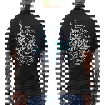 I Match Energy So How We Gone Act Today Tie Dye Happy Face Men's T-shirt Back Print | Mazezy