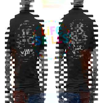 Matching Life Skills Squad Teacher Special Ed SPED Team Crew Men's Back Print T-Shirt | Mazezy