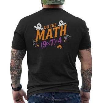 Do The Math 67 Meme Pemdas Elementary Haunted Math Halloween Men's T-shirt Back Print - Thegiftio UK