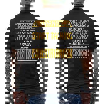 May Spontaneously Start Talk About Equestrianism Equestrian Men's Back Print T-Shirt | Mazezy