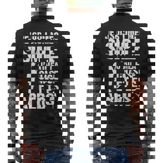 Mecimple Chasse Et Apéros Nature Animal Homme Cadeau T-shirt imprimé au dos - Cadeauxyz