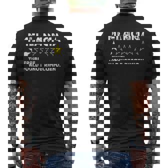 Melanoma Survivor Skin Cancer Awareness Support Men's T-shirt Back Print - Monsterry