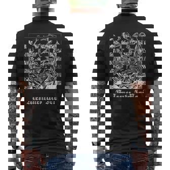 Memento Mori Latin – Danse Macabre Danse De La Mort Effrayant T-shirt imprimé au dos - Cadeauxyz