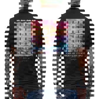 His Mercies Are New Every Morning Watercolor Brushstrokes Men's T-shirt Back Print - Monsterry