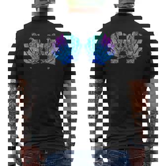 Mermaid Sea Shell Bra Costume Matching Party Graphic Mermaid Men's T-shirt Back Print | Seseable CA