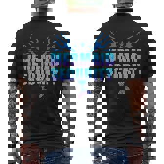 Mermaid Security Dad Mermaid Family Mermaid Squad Men's T-shirt Back Print | Seseable FR