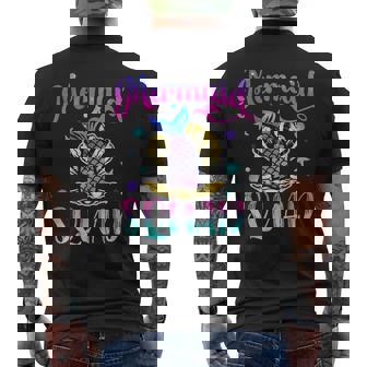 Mermaid Squad Birthday Party Family Matching Men's T-shirt Back Print | Seseable CA