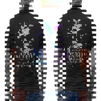 Mermaid Squad Mermaid Birthday Family Matching Party Men's T-shirt Back Print | Seseable CA