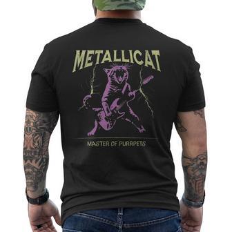 Metallicat Master Of Purrpets Men's T-shirt Back Print - Thegiftio UK