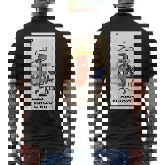 Mexicana Sausage Lover Bbq El Chorizo Mexican Bingo Card Men's T-shirt Back Print - Thegiftio