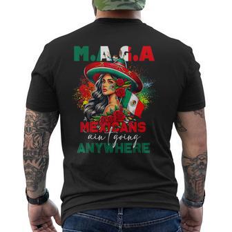 Mexicans Aint Going Anywhere Bold Cultural Men's T-shirt Back Print - Thegiftio UK