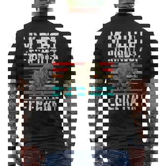 Mi Mejor Amigo Es Un Elefante Camiseta Hombre Estampado Espalda - Regaloses