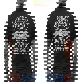 Mi Piace La Mia Moto Il Mio Cane E Forse 3 Persone T-shirt da uomo con stampa posteriore - Novitaregali