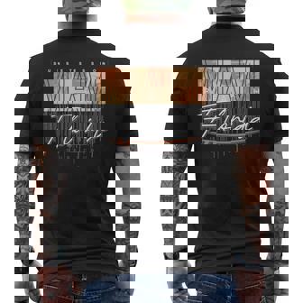 Miami Florida Esthétique The Miami Retrourf Club Cadeaux Manche Longue T-shirt imprimé au dos - Cadeauxyz