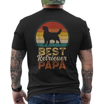 Miglior Papà Retriever Golden Retriever T-shirt da uomo con stampa posteriore - Novitaregali