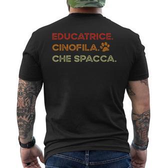 Migliore Educatrice Cinofilaintage Addestratore Del Cane T-shirt da uomo con stampa posteriore - Novitaregali