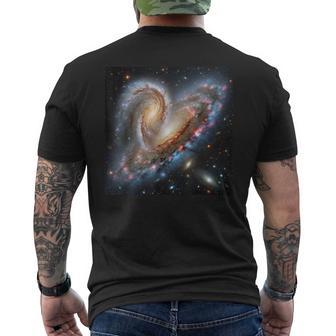 Milky Way And Andromeda Galactic Star Crash Men's T-shirt Back Print - Thegiftio UK