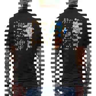 Mimi Can Bearly Wait Bear Gender Neutral Boy Baby Shower Men's T-shirt Back Print - Thegiftio