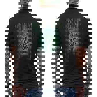 Minimalism Rainy Landscape Nature Forest Tree Tank Top Men's Back Print T-Shirt | Mazezy