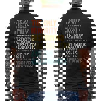 The Only Minority Destroying This Country Are Billionaires Men's T-shirt Back Print | Seseable CA