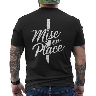 Mise En Place Mastery Chef's Kitchen Men's T-shirt Back Print - Thegiftio UK