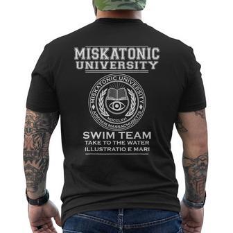 Miskatonic University Equipo De Natación Camiseta Hombre Estampado Espalda - Regaloses