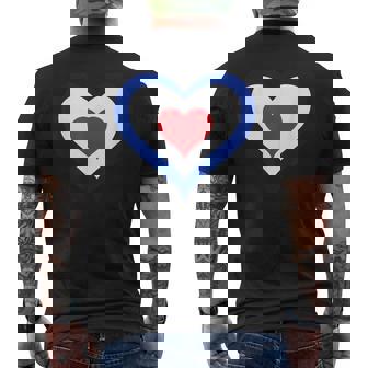 Mod Roundel Heart Raf スクーター ライフモッズ メンズTシャツ バックプリント - Kawaiitshirt