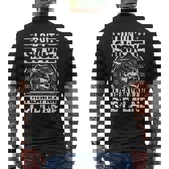 Model Plane Aircraft Don't Snore I Dream I'm An RC Plane Men's Back Print T-Shirt | Mazezy