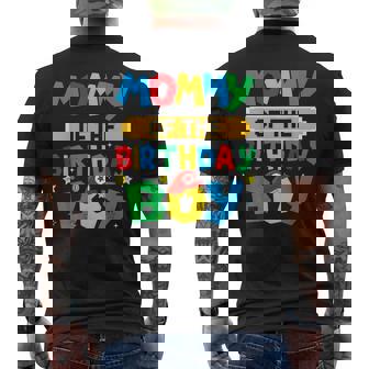Mommy Of The Birthday Boy Game Video Gaming Matching Family Men's T-shirt Back Print - Monsterry