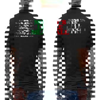 Mommy's Little Meatball Italian Quote Men's T-shirt Back Print - Monsterry