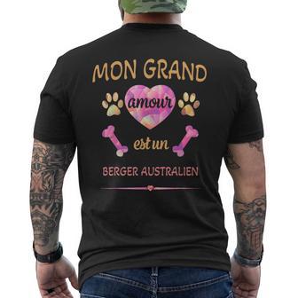 Mon Grand Amour Est Un Berger Australien T-shirt imprimé au dos - Cadeauxyz