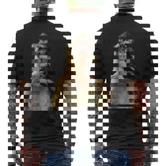 Monkey Y2k Thinking Monkey Meme Brainrot Men's T-shirt Back Print | Seseable FR